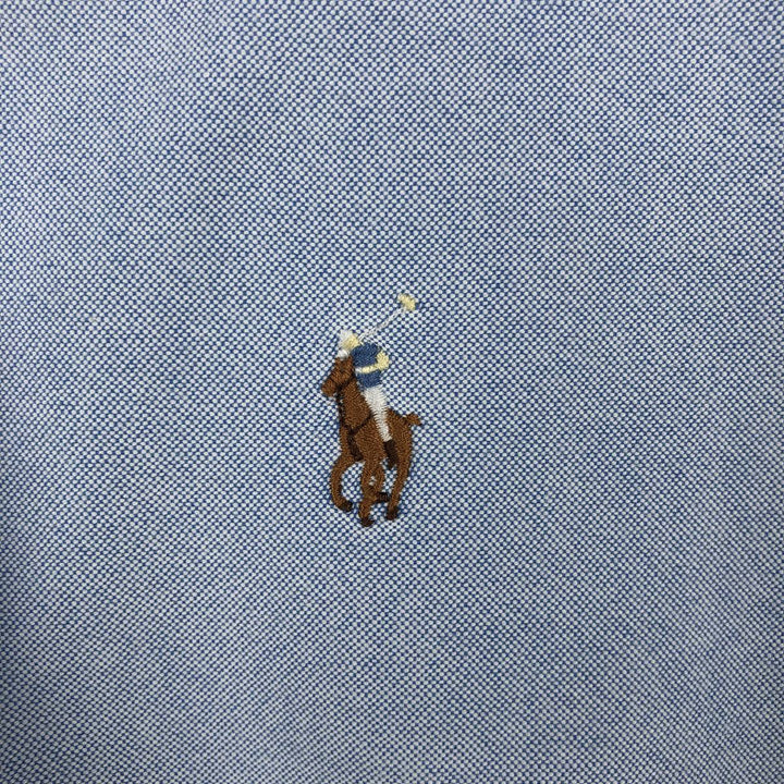 Ralph Lauren Classic Fit Long Sleeve Button Down Shirt Men's XXL cotton Blue type light blue Vintage Second Hand