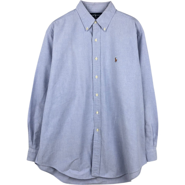 Ralph Lauren Classic Fit Long Sleeve Button Down Shirt Men's XL cotton Blue type light blue Vintage Second Hand