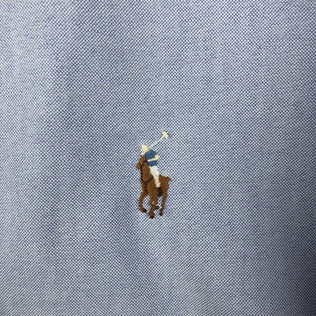 Ralph Lauren Classic Fit Long Sleeve Button Down Shirt Men's XL cotton Blue type light blue Vintage Second Hand