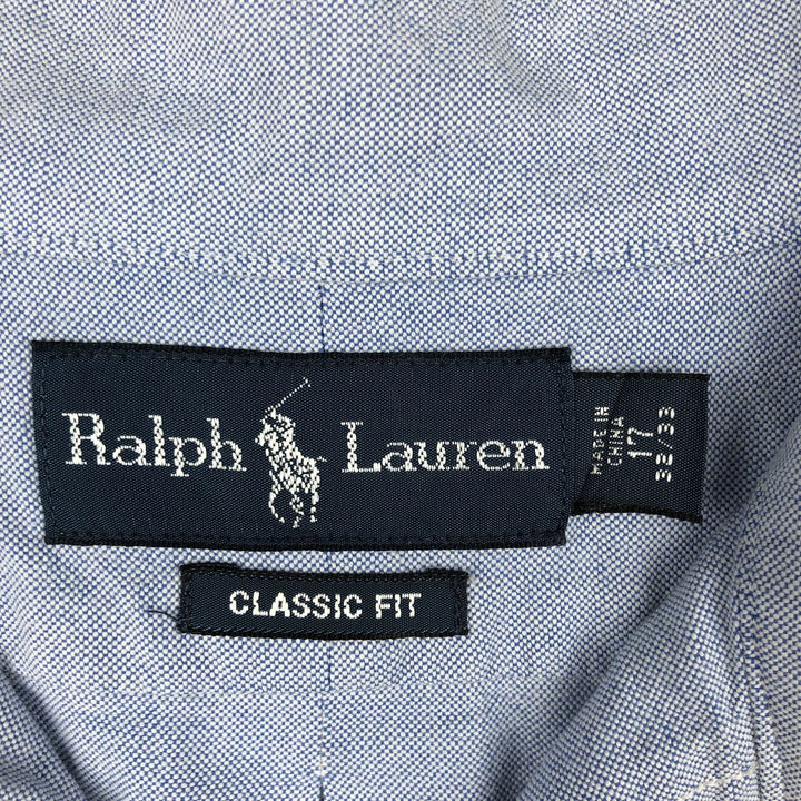 Ralph Lauren Classic Fit Long Sleeve Button Down Shirt Men's XL cotton Blue type light blue Vintage Second Hand