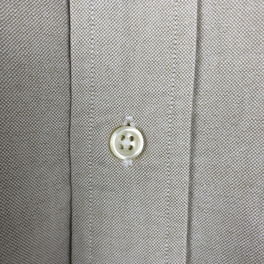 Ralph Lauren YARMOUTH long sleeve button down shirt, men's XL size cotton Beige type Vintage Second Hand
