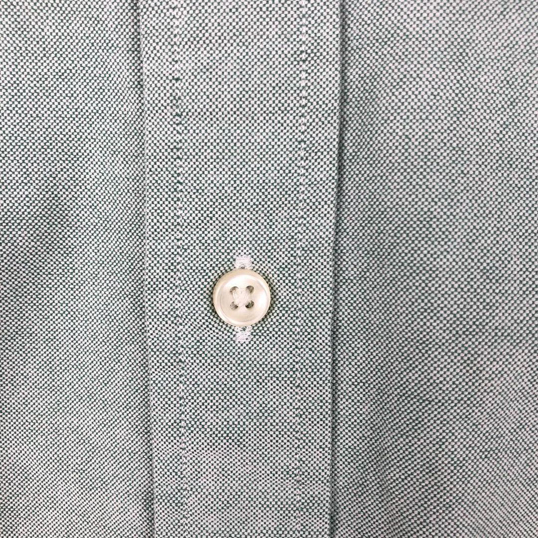 Ralph Lauren Classic Fit Long Sleeve Button Down Shirt, Men's Size L cotton Khaki type sage green Vintage Second Hand