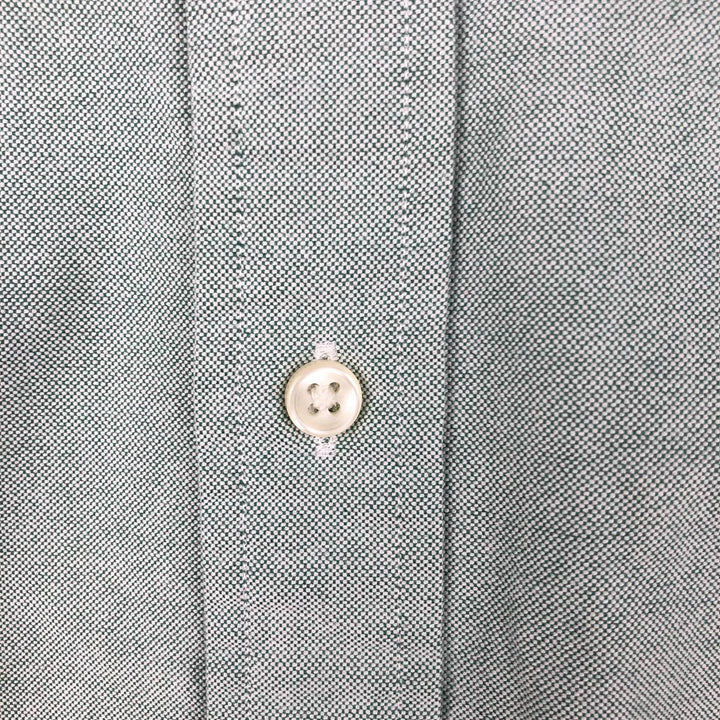 Ralph Lauren Classic Fit Long Sleeve Button Down Shirt, Men's Size L cotton Khaki type sage green Vintage Second Hand