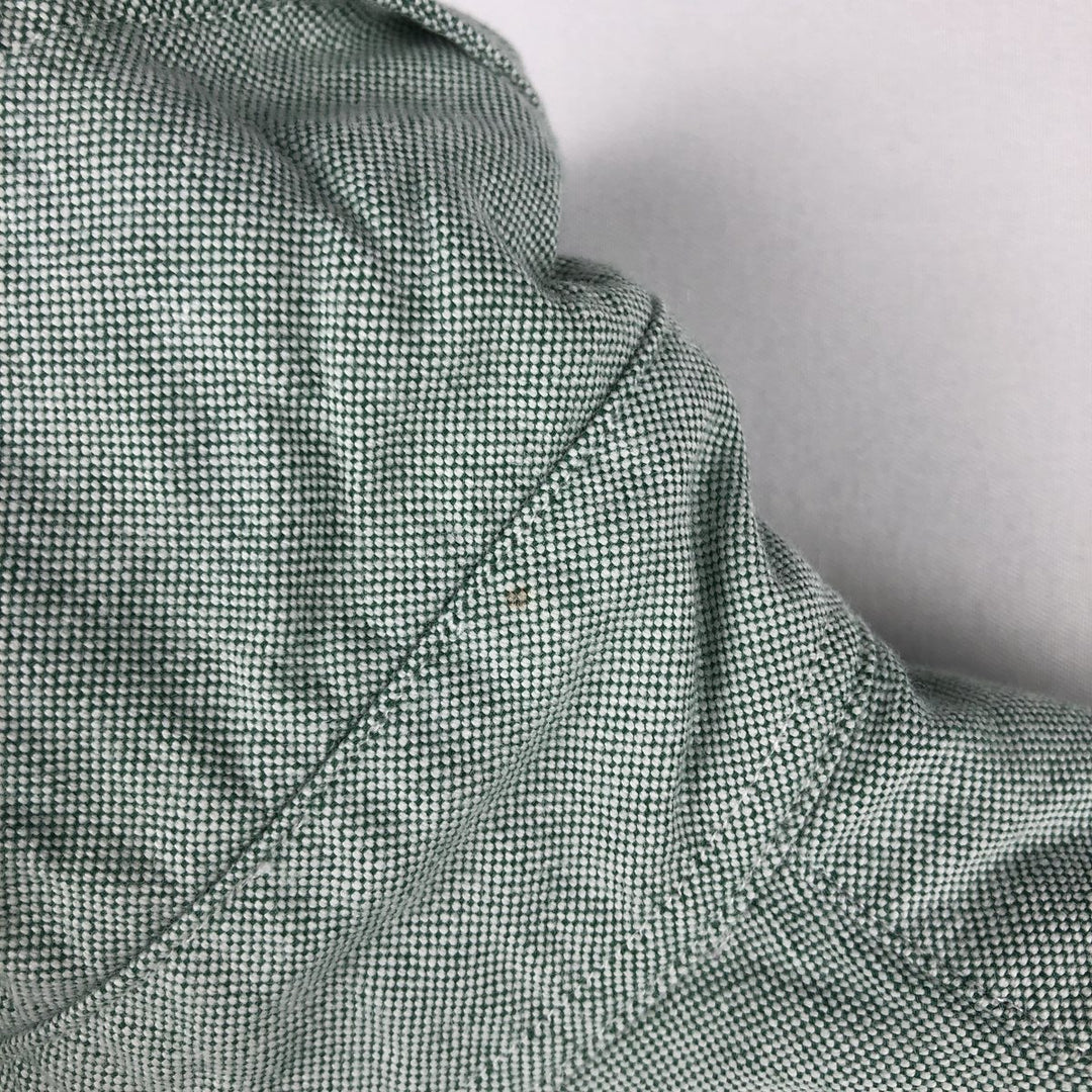 Ralph Lauren Classic Fit Long Sleeve Button Down Shirt, Men's Size L cotton Khaki type sage green Vintage Second Hand