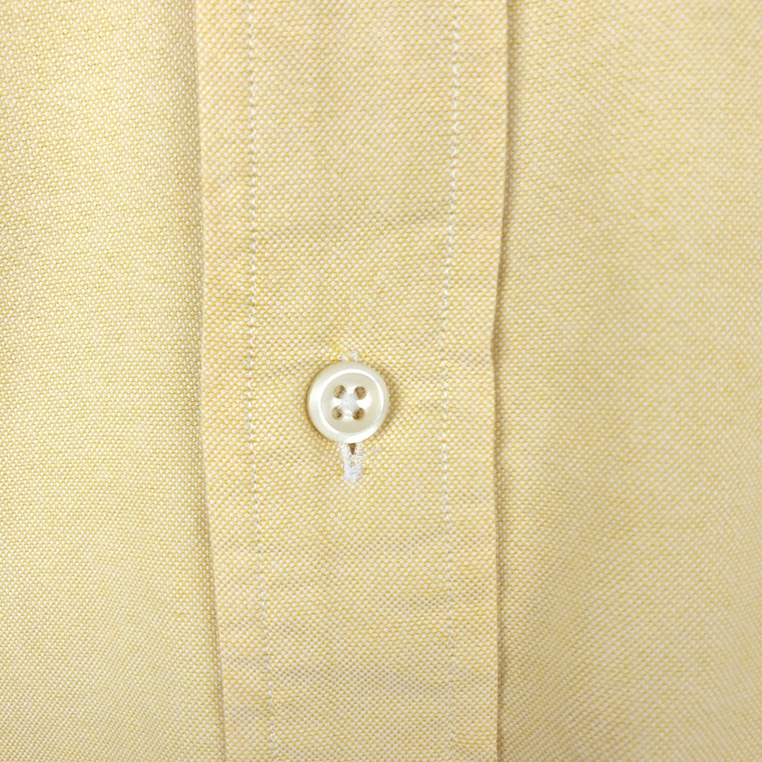 Ralph Lauren YARMOUTH long sleeve button down shirt, men's XL size cotton yellow type Vintage Second Hand