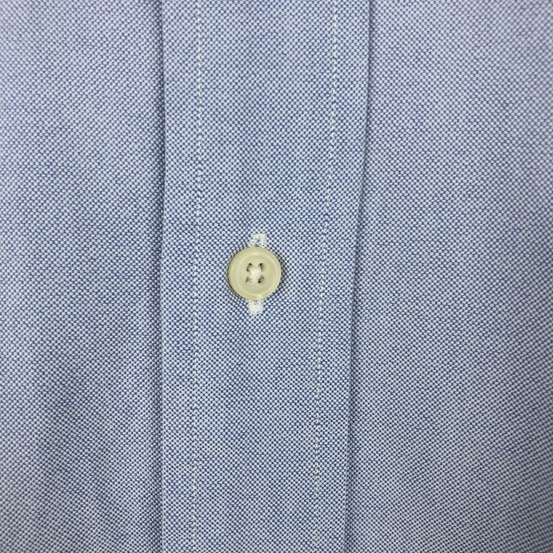 Ralph Lauren YARMOUTH long sleeve button down shirt, men's XXL size cotton Blue type light blue Vintage Second Hand