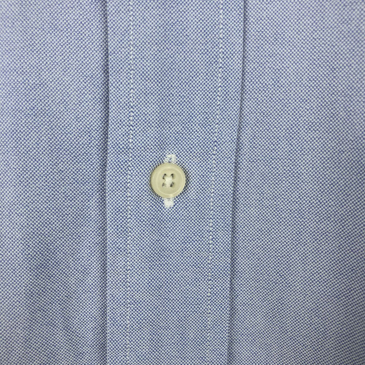 Ralph Lauren YARMOUTH long sleeve button down shirt, men's XXL size cotton Blue type light blue Vintage Second Hand