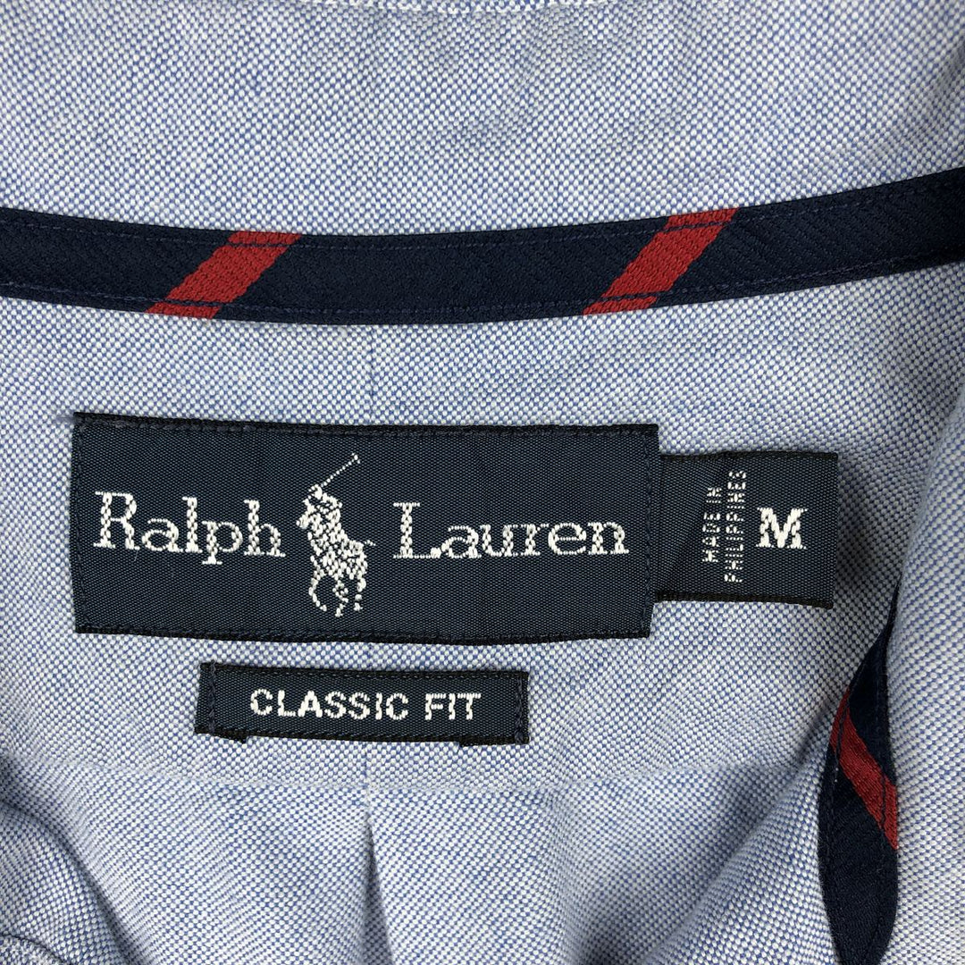 Ralph Lauren Classic Fit long sleeve button down shirt, men's size M cotton Blue type light blue Vintage Second Hand