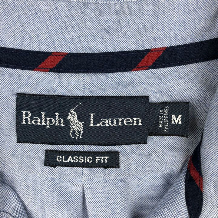 Ralph Lauren Classic Fit long sleeve button down shirt, men's size M cotton Blue type light blue Vintage Second Hand