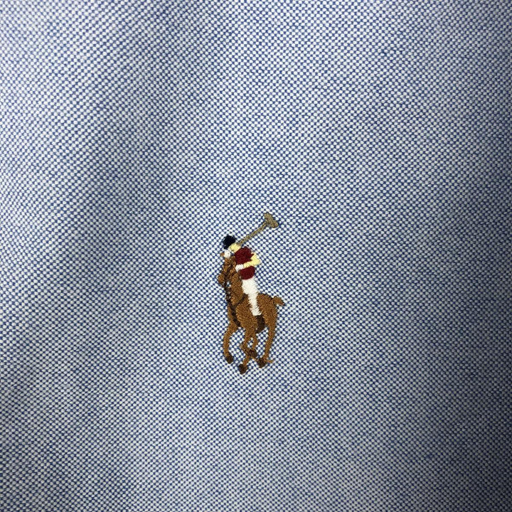 Ralph Lauren Classic Fit long sleeve button down shirt, men's size M cotton Blue type light blue Vintage Second Hand