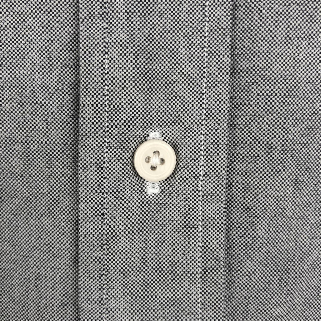 Ralph Lauren long sleeve button down shirt, men's size M cotton gray type Vintage Second Hand