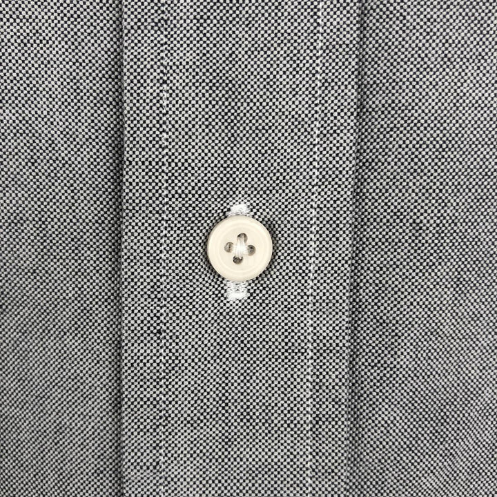 Ralph Lauren long sleeve button down shirt, men's size M cotton gray type Vintage Second Hand