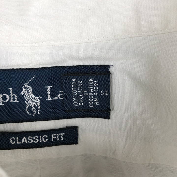 Ralph Lauren Classic Fit Long Sleeve Button Down Shirt, Men's Size L cotton white type Vintage Second Hand