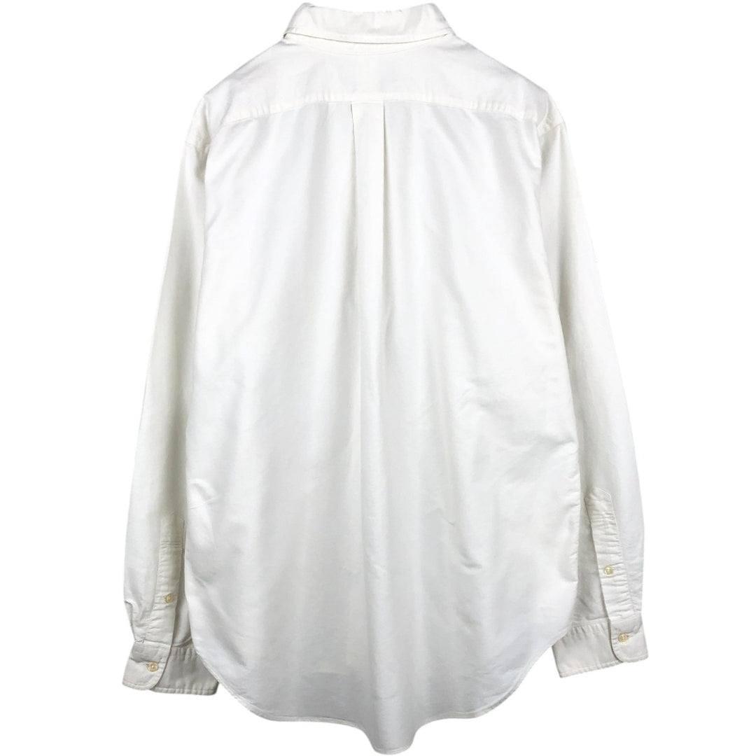 Ralph Lauren Classic Fit Long Sleeve Button Down Shirt, Men's Size L cotton white type Vintage Second Hand