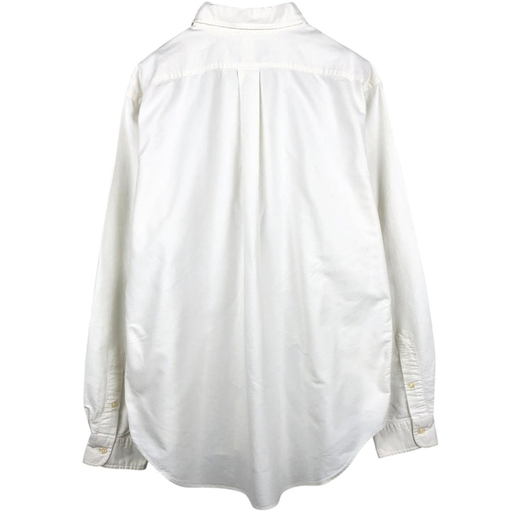 Ralph Lauren Classic Fit Long Sleeve Button Down Shirt, Men's Size L cotton white type Vintage Second Hand