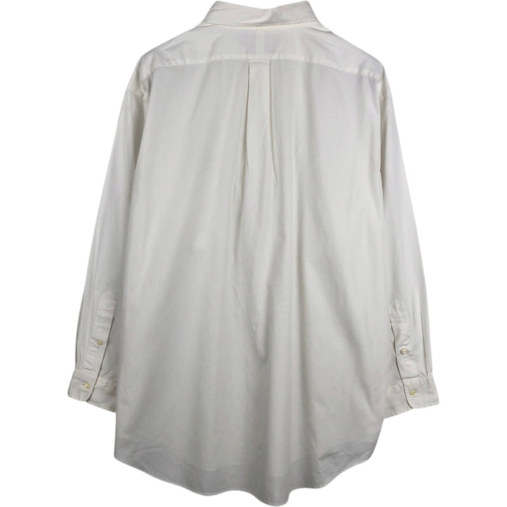 Ralph Lauren YARMOUTH long sleeve button down shirt, men's XL size cotton white type Vintage Second Hand
