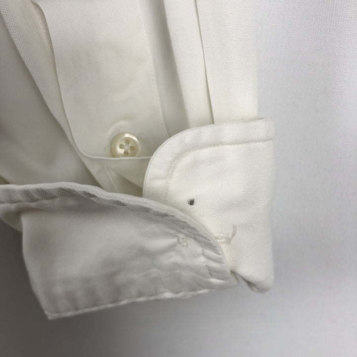 Ralph Lauren YARMOUTH long sleeve button down shirt, men's XL size cotton white type Vintage Second Hand