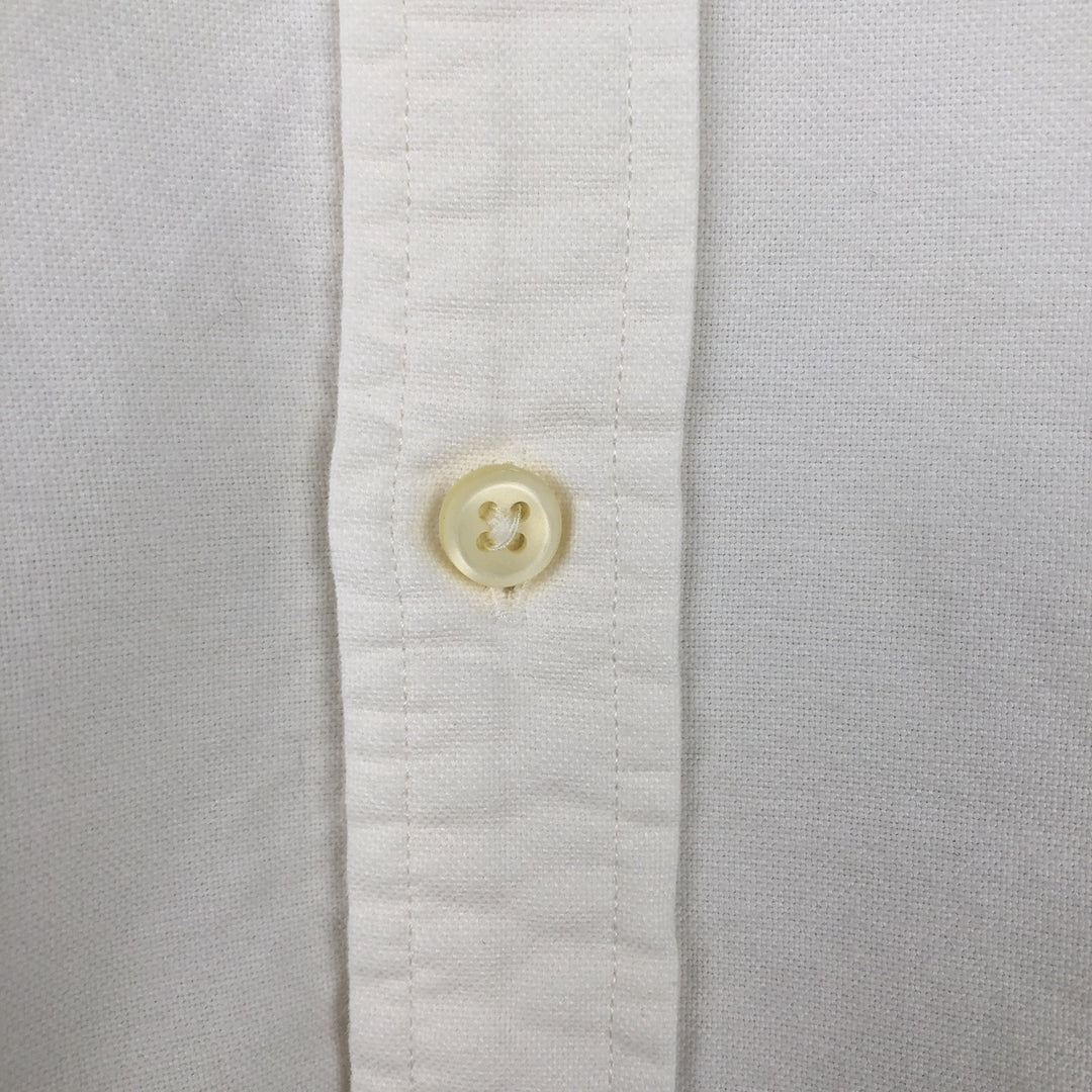 Ralph Lauren Slim Fit Wide Collar Long Sleeve Cotton Shirt, Men's Size L (approx.) cotton white type Vintage Second Hand