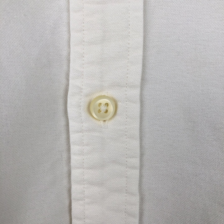 Ralph Lauren Slim Fit Wide Collar Long Sleeve Cotton Shirt, Men's Size L (approx.) cotton white type Vintage Second Hand