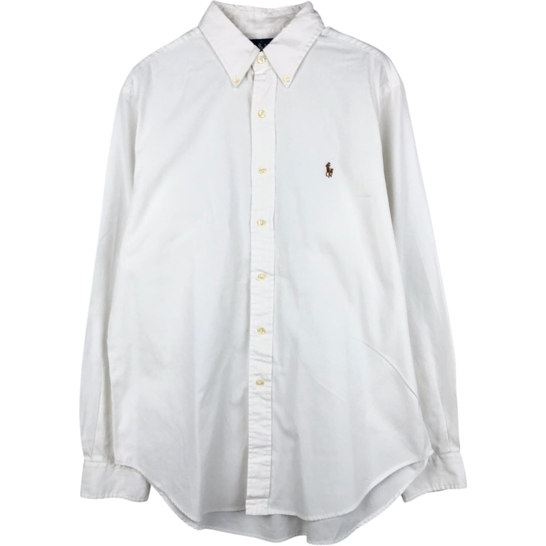 Ralph Lauren Classic Fit Long Sleeve Button Down Shirt Men's XL cotton white type Vintage Second Hand