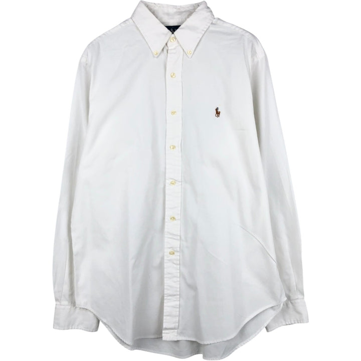 Ralph Lauren Classic Fit Long Sleeve Button Down Shirt Men's XL cotton white type Vintage Second Hand