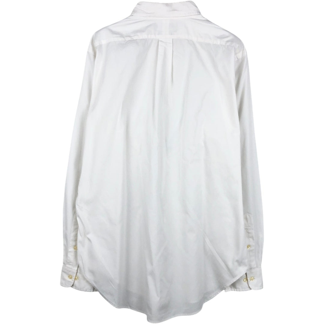 Ralph Lauren Classic Fit Long Sleeve Button Down Shirt Men's XL cotton white type Vintage Second Hand