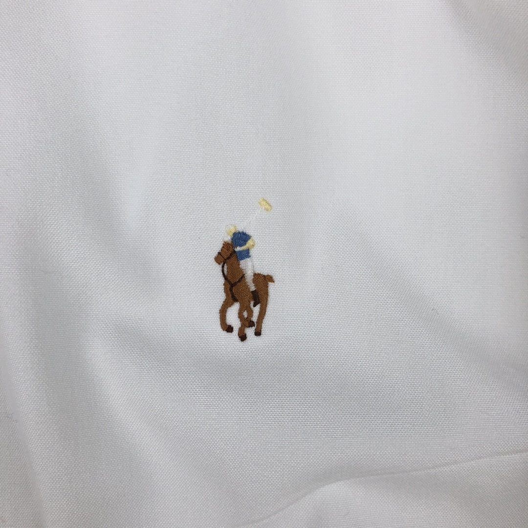 Ralph Lauren Classic Fit Long Sleeve Button Down Shirt Men's XL cotton white type Vintage Second Hand