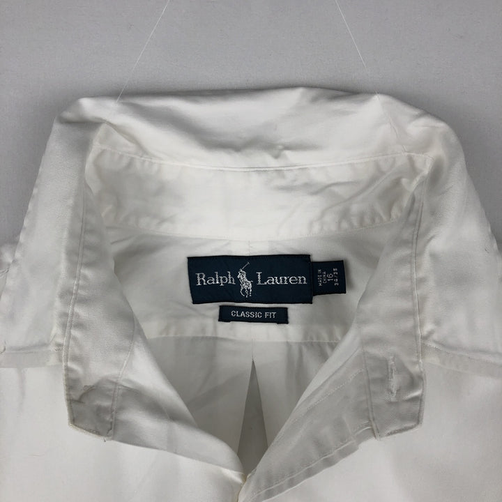 Ralph Lauren Classic Fit Long Sleeve Button Down Shirt Men's XL cotton white type Vintage Second Hand