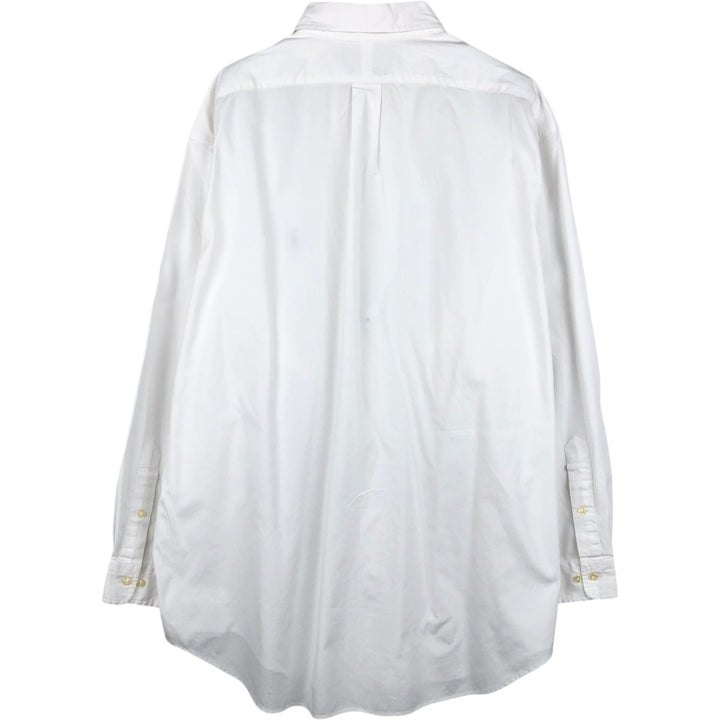 Ralph Lauren YARMOUTH long sleeve button down shirt, men's XXL size cotton white type Vintage Second Hand
