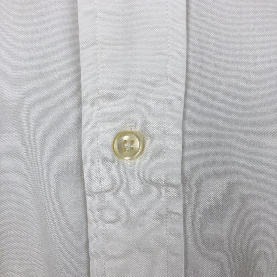 Ralph Lauren YARMOUTH long sleeve button down shirt, men's XXL size cotton white type Vintage Second Hand
