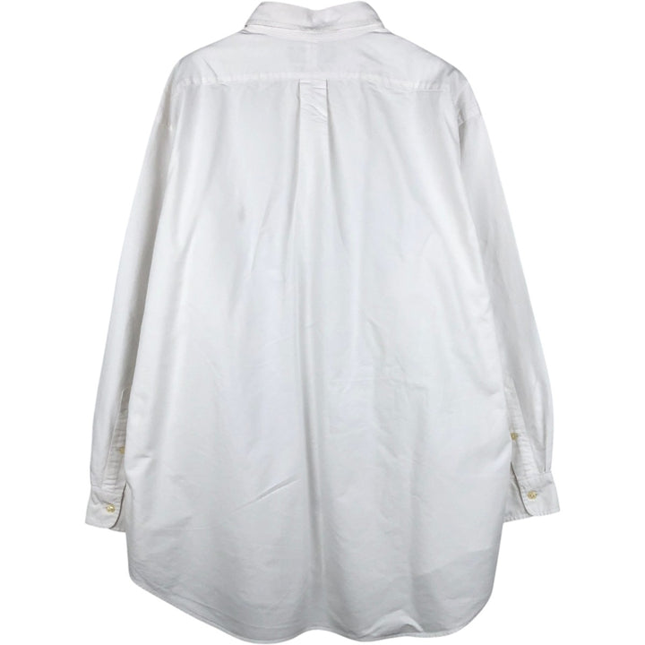 Ralph Lauren YARMOUTH long sleeve button down shirt, men's XXL size cotton white type Vintage Second Hand