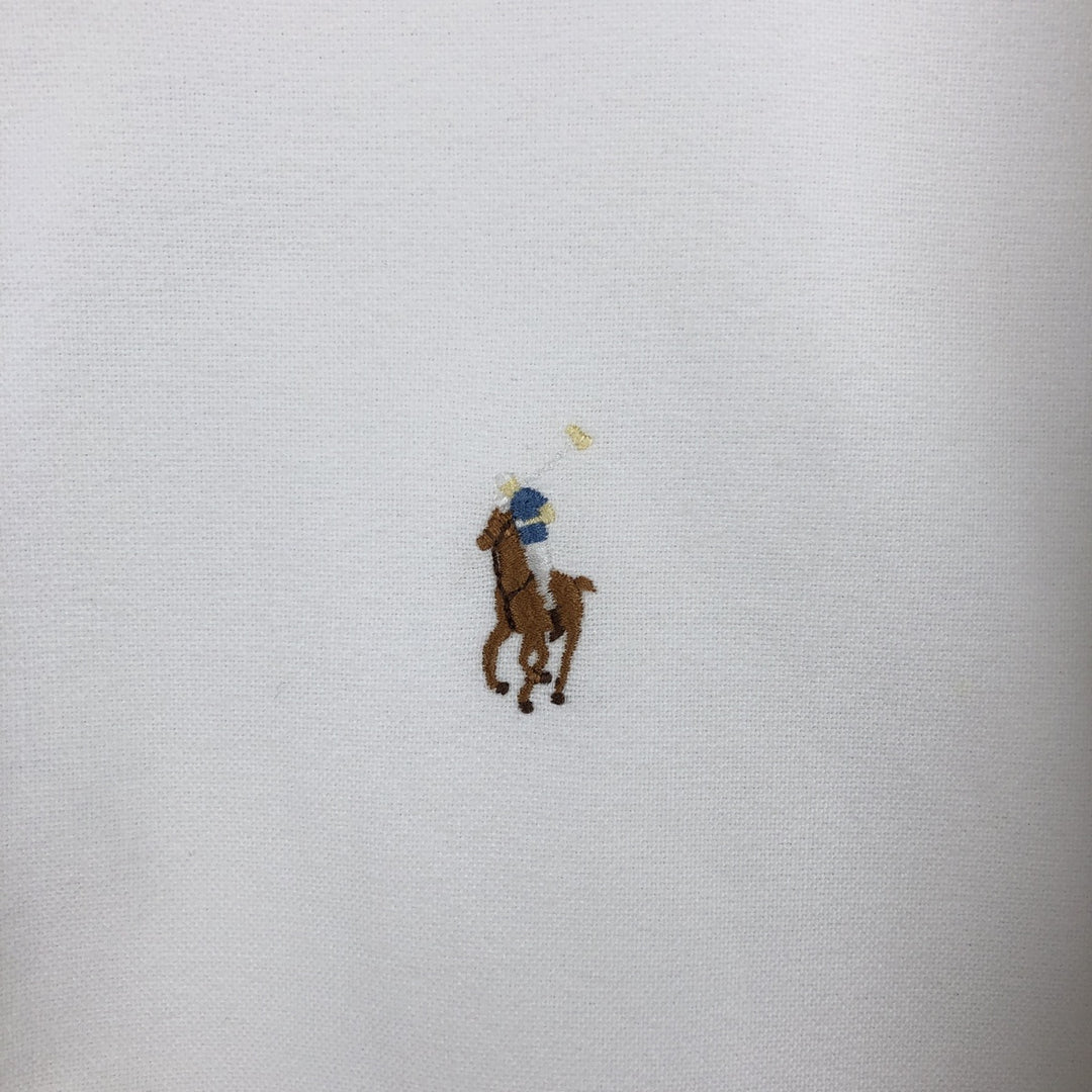 Ralph Lauren YARMOUTH long sleeve button down shirt, men's XXL size cotton white type Vintage Second Hand