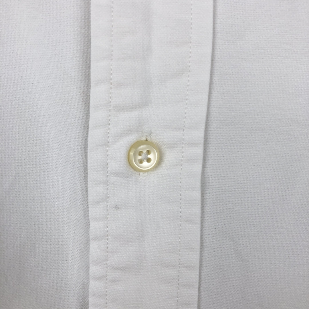 Ralph Lauren YARMOUTH long sleeve button down shirt, men's XXL size cotton white type Vintage Second Hand