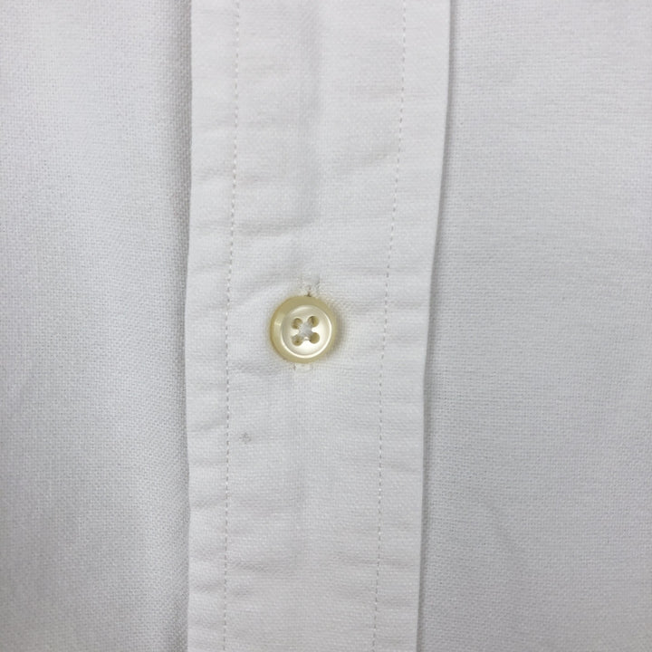 Ralph Lauren YARMOUTH long sleeve button down shirt, men's XXL size cotton white type Vintage Second Hand