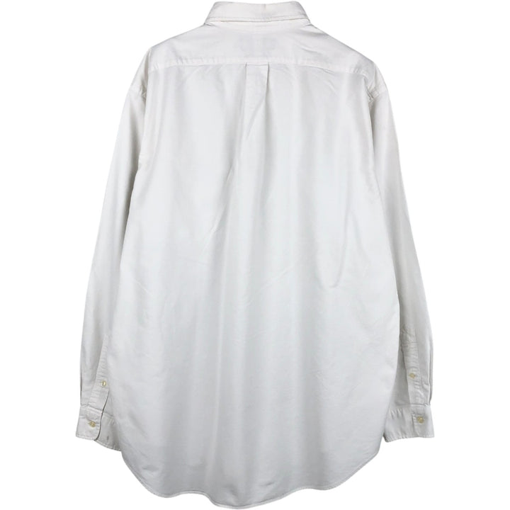 Ralph Lauren YARMOUTH long sleeve button down shirt, men's XL size cotton white type Vintage Second Hand
