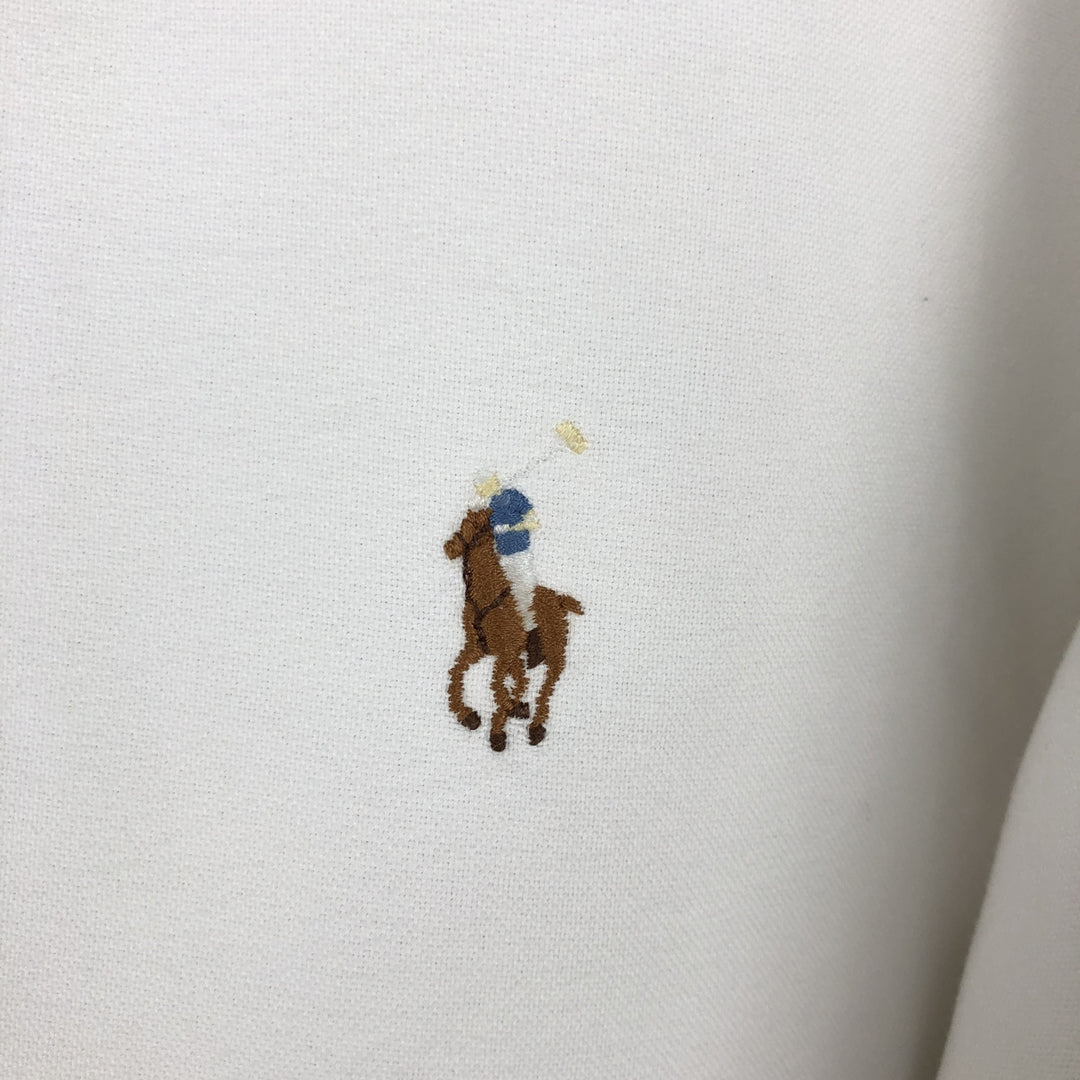 Ralph Lauren YARMOUTH long sleeve button down shirt, men's XL size cotton white type Vintage Second Hand