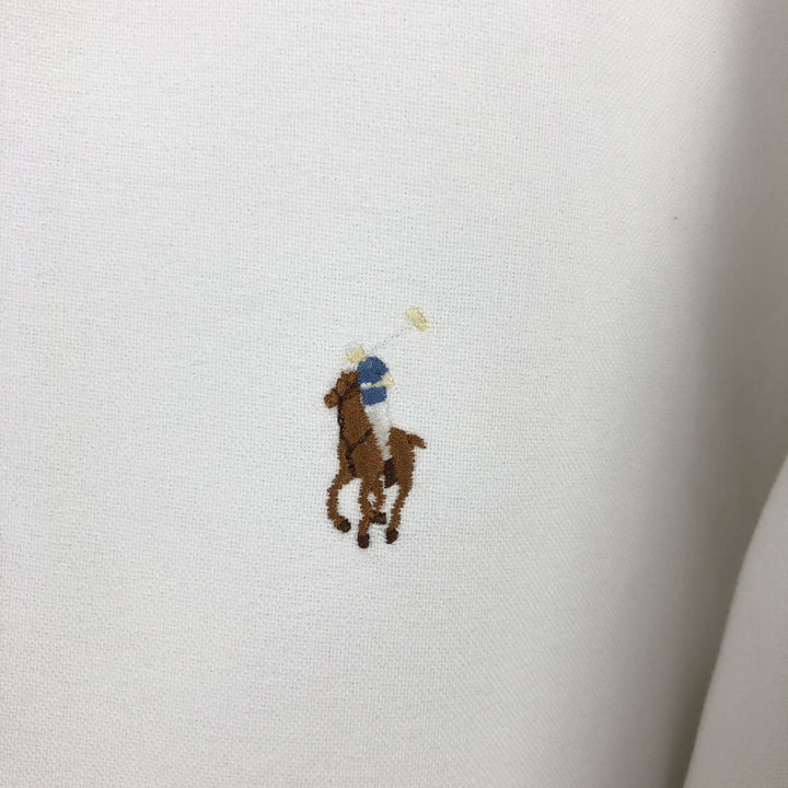 Ralph Lauren YARMOUTH long sleeve button down shirt, men's XL size cotton white type Vintage Second Hand