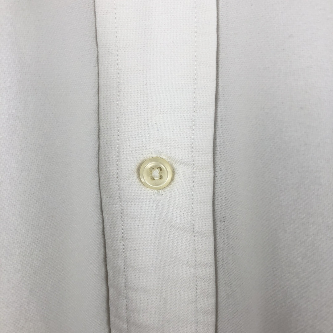 Ralph Lauren YARMOUTH long sleeve button down shirt, men's XL size cotton white type Vintage Second Hand