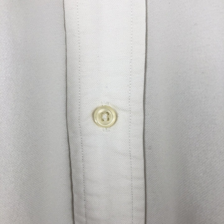 Ralph Lauren YARMOUTH long sleeve button down shirt, men's XL size cotton white type Vintage Second Hand
