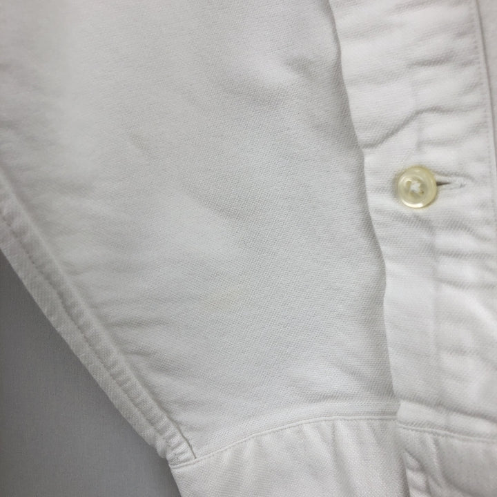 Ralph Lauren YARMOUTH long sleeve button down shirt, men's XL size cotton white type Vintage Second Hand