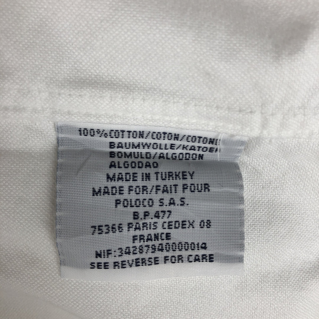 Ralph Lauren Polo by Ralph Lauren YARMOUTH Long-Sleeve Button-Down Shirt, Men's Size XL (approx.) cotton white type Vintage Second Hand