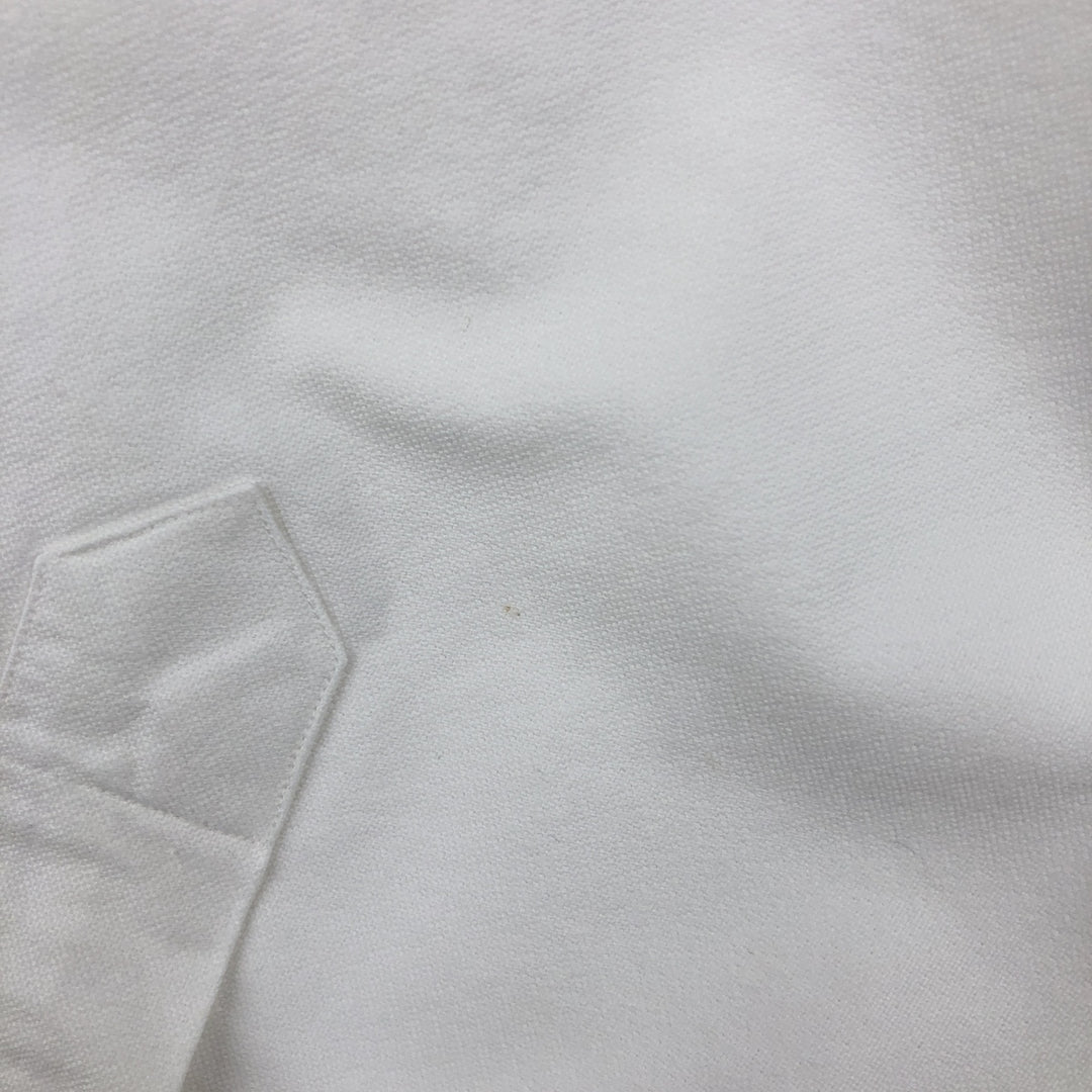 Ralph Lauren Polo by Ralph Lauren YARMOUTH Long-Sleeve Button-Down Shirt, Men's Size XL (approx.) cotton white type Vintage Second Hand