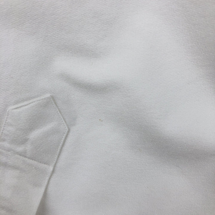 Ralph Lauren Polo by Ralph Lauren YARMOUTH Long-Sleeve Button-Down Shirt, Men's Size XL (approx.) cotton white type Vintage Second Hand