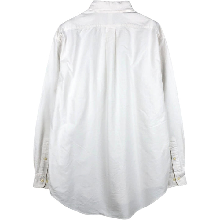 Ralph Lauren YARMOUTH long sleeve button down shirt, men's XL size cotton white type Vintage Second Hand