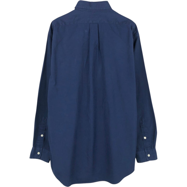 Ralph Lauren BLAKE long sleeve button down shirt, men's size M cotton navy blue type Vintage Second Hand