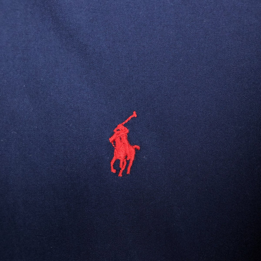 Ralph Lauren BLAKE long sleeve button down shirt, men's size M cotton navy blue type Vintage Second Hand