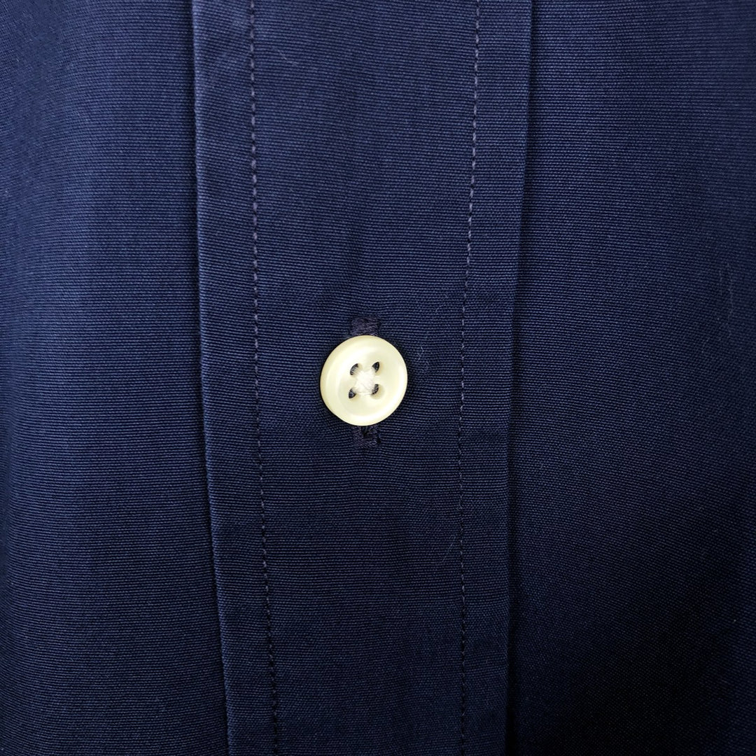 Ralph Lauren BLAKE long sleeve button down shirt, men's size M cotton navy blue type Vintage Second Hand