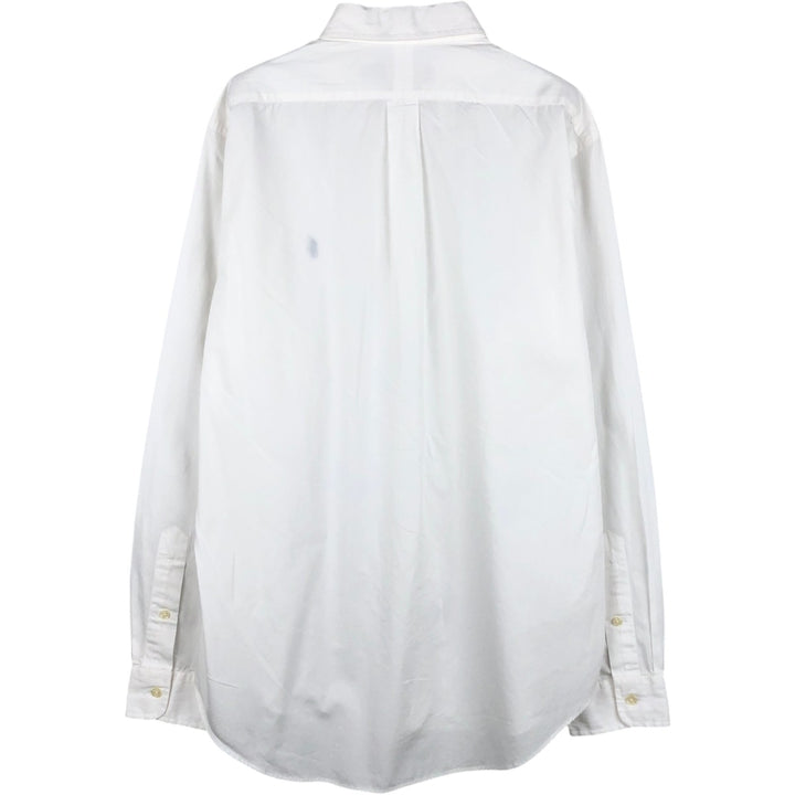 Ralph Lauren Slim Fit Long Sleeve Button-Down Shirt, Men's Size L cotton white type Vintage Second Hand