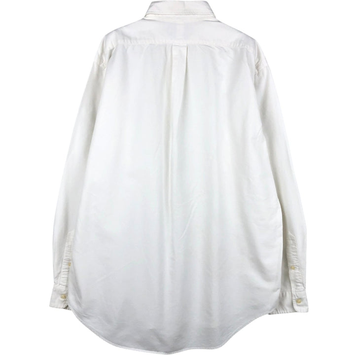 Ralph Lauren YARMOUTH long sleeve button down shirt, men's XL size cotton white type Vintage Second Hand