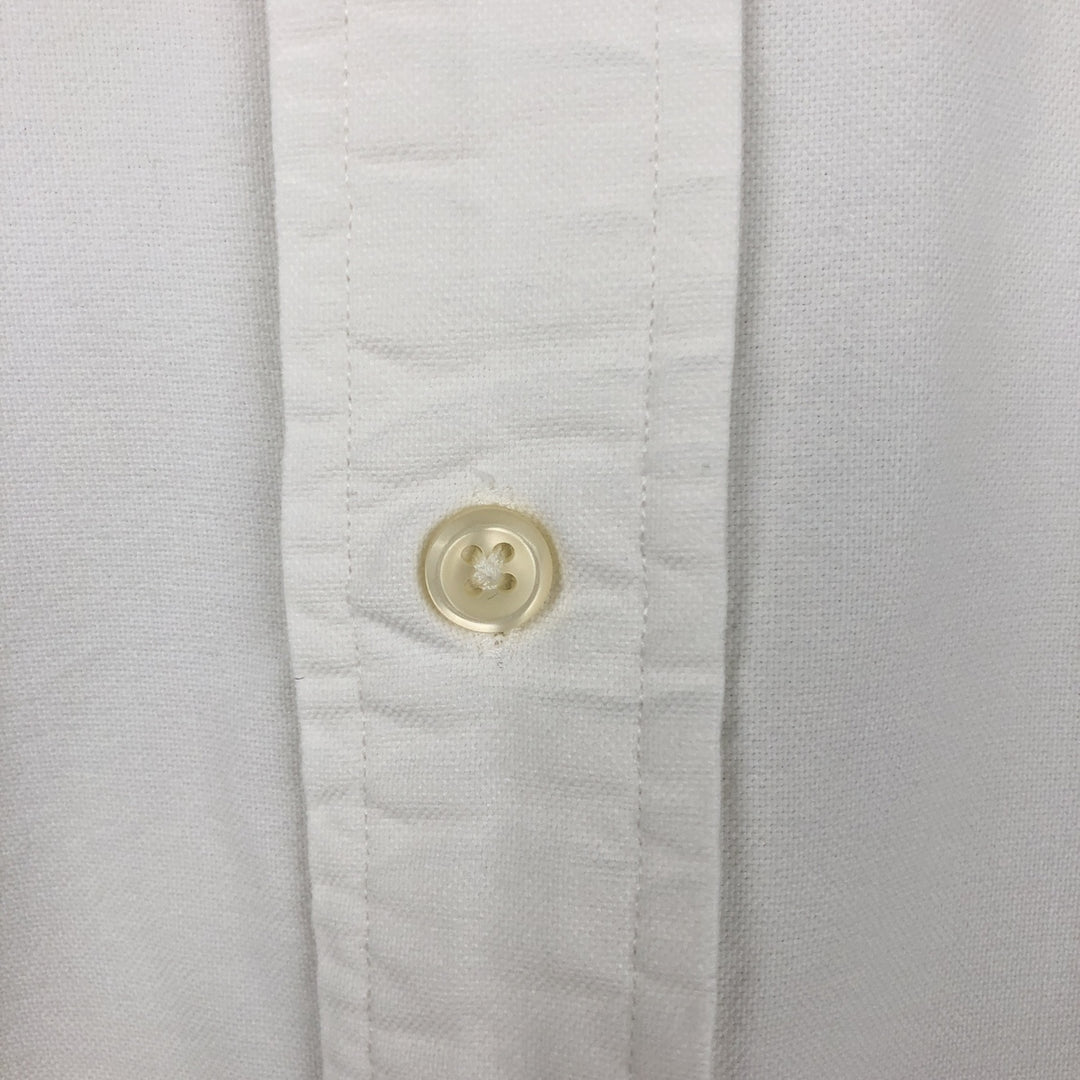 Ralph Lauren YARMOUTH long sleeve button down shirt, men's XL size cotton white type Vintage Second Hand